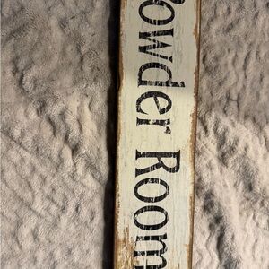 Rustic Powder Room Sign